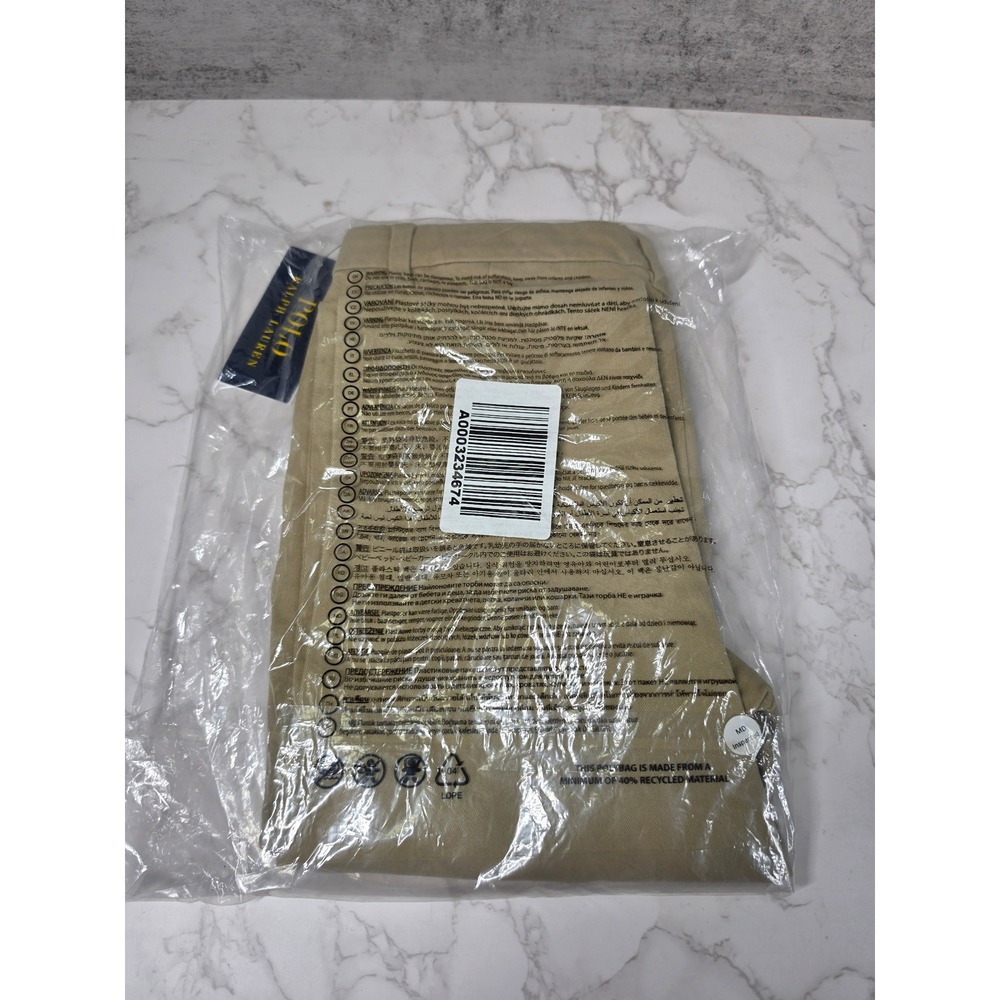 Polo Ralph Lauren Boys Size 12 Khaki Chino Pants New With Tags 313698871001 - Picture 2 of 8
